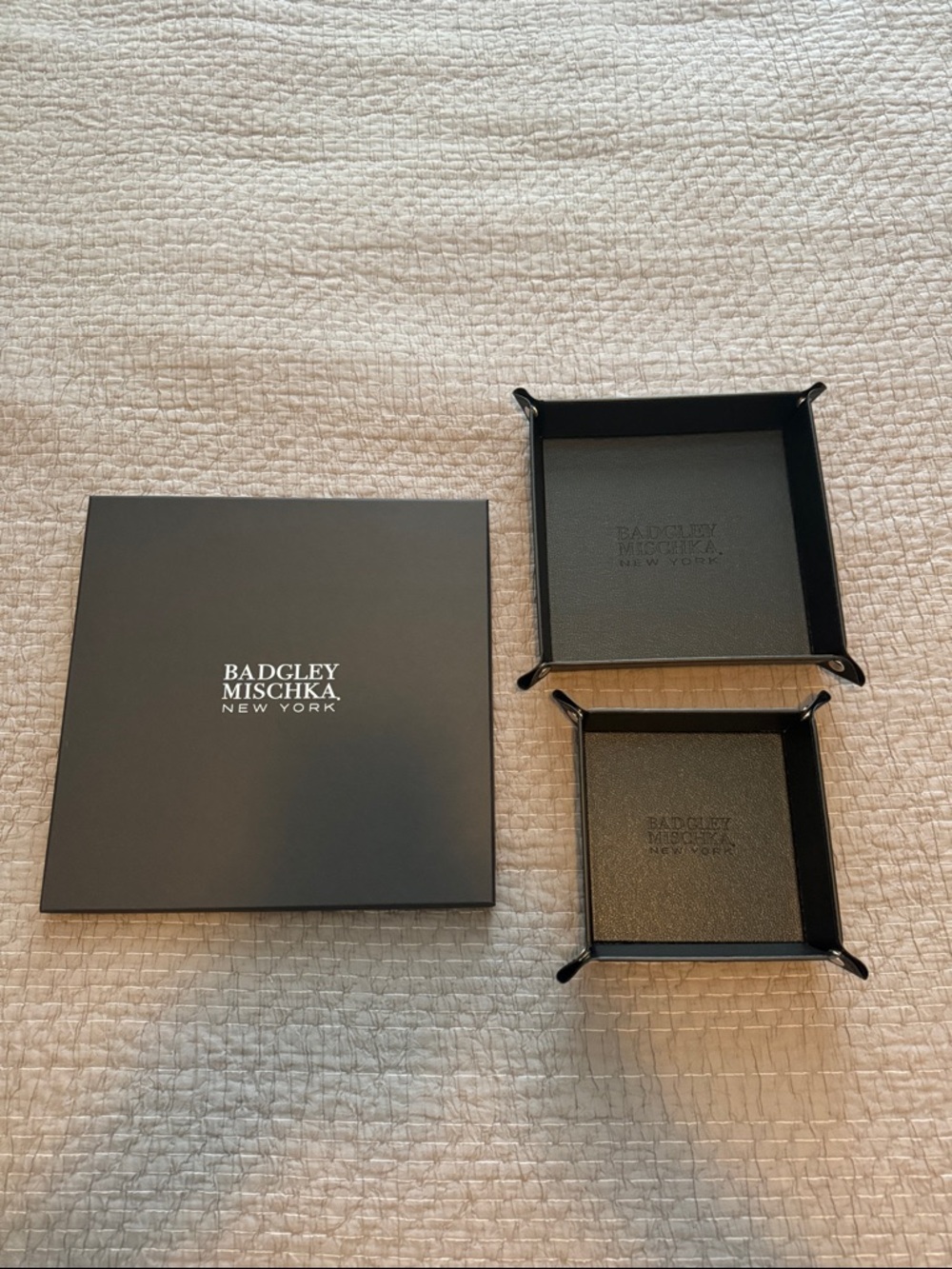 Badgley Mischka Belongings Trays Set of 2